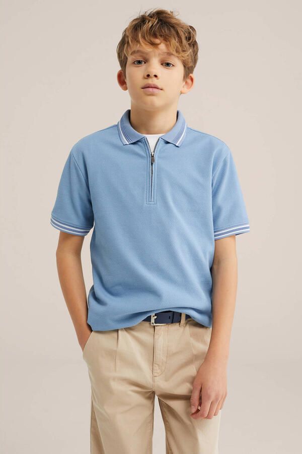 WE Fashion polo blauw