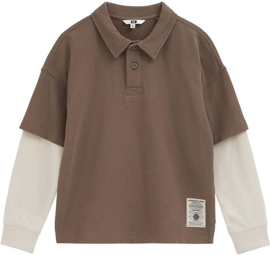 WE Fashion polo bruin