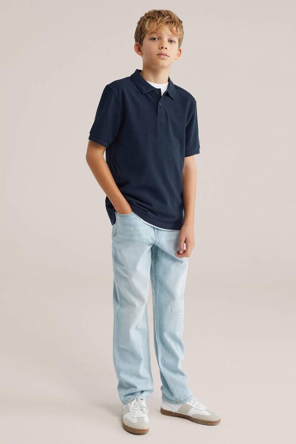 WE Fashion polo donkerblauw - Foto 3