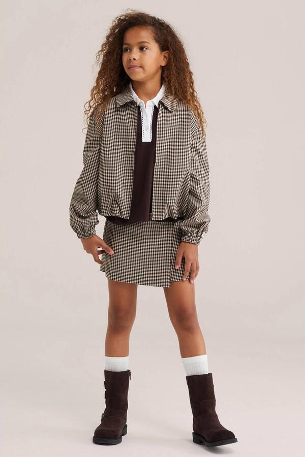 WE Fashion polo donkerbruin - Foto 3