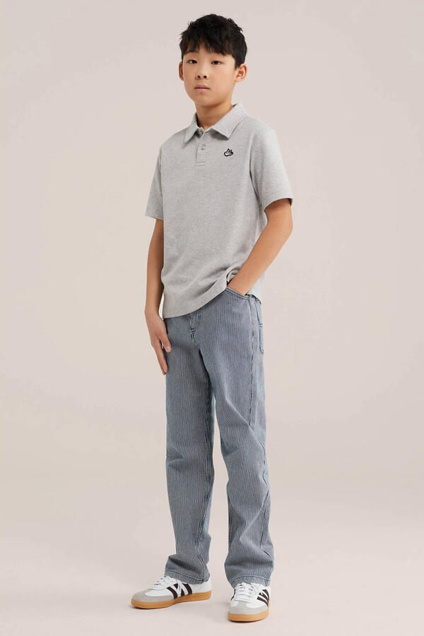 WE Fashion polo grijs melange - Foto 2