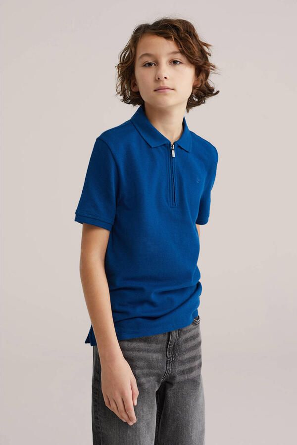 WE Fashion polo marineblauw