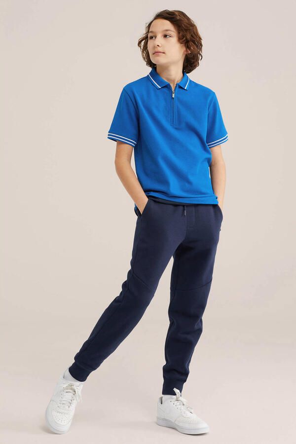 WE Fashion polo marineblauw - Foto 3