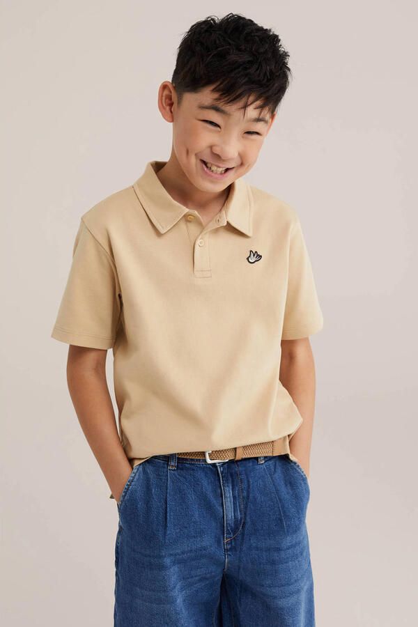 WE Fashion polo zand