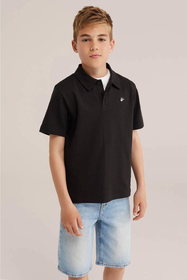 WE Fashion polo zwart