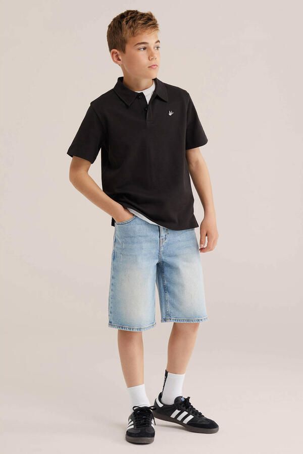 WE Fashion polo zwart - Foto 2