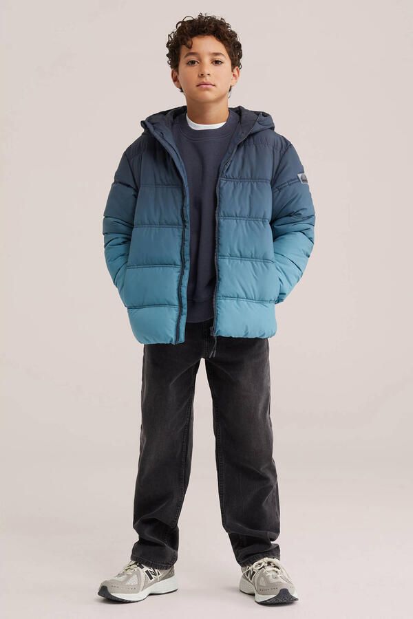 WE Fashion pufferjas blauw donkerblauw - Foto 2