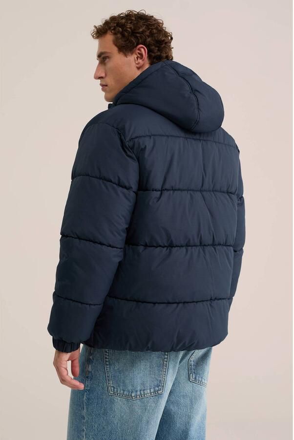 WE Fashion pufferjas donkerblauw - Foto 3