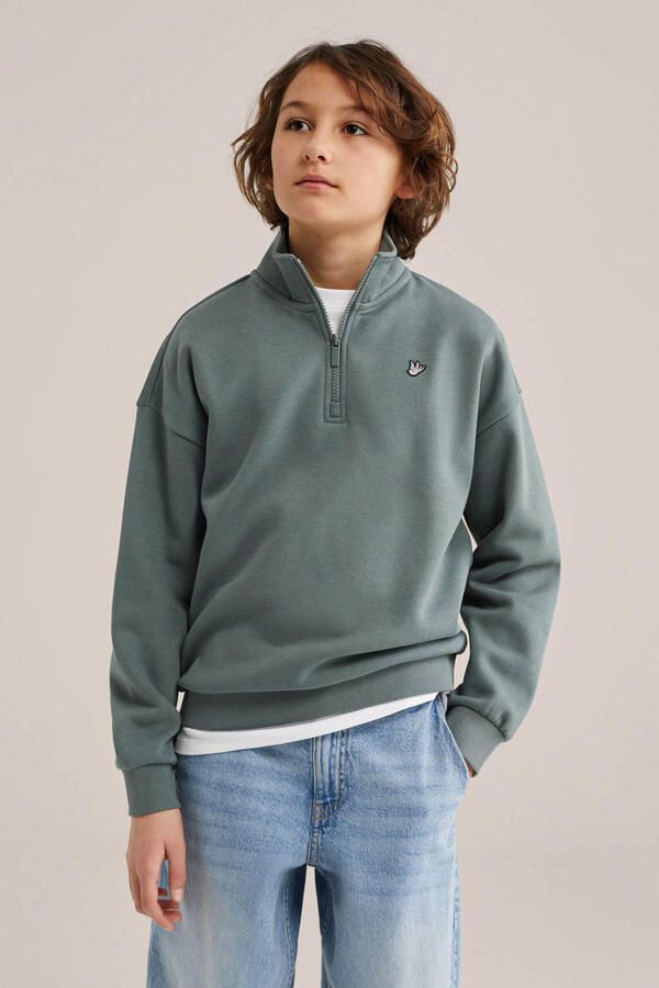 WE Fashion pullover groen