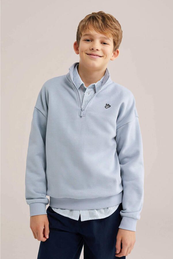 WE Fashion pullover lichtblauw