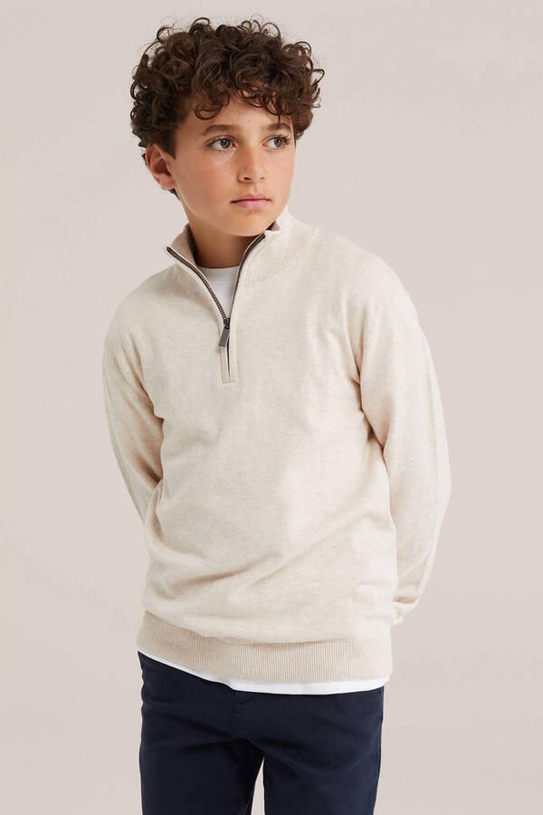 WE Fashion pullover zand