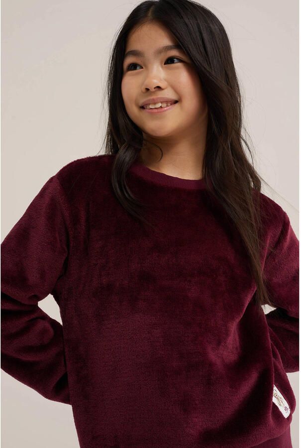 WE Fashion pyjama donkerrood - Foto 2
