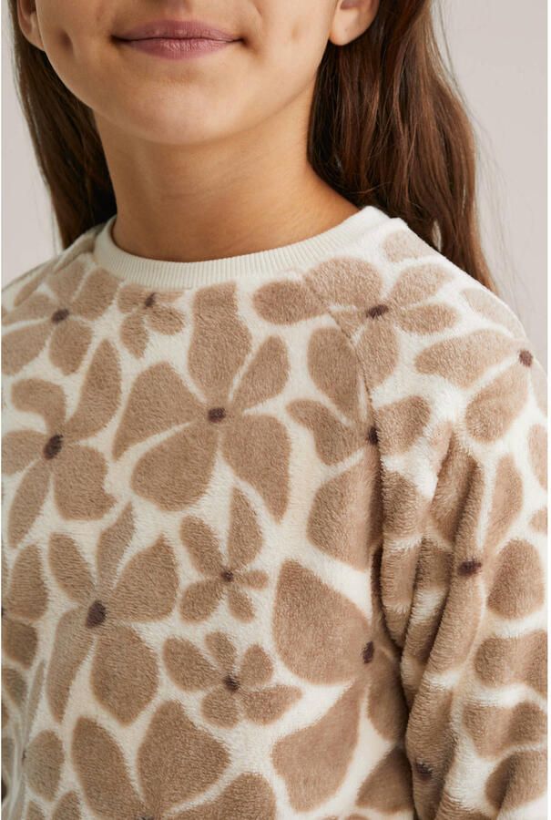 WE Fashion pyjamaset fleece beige - Foto 2