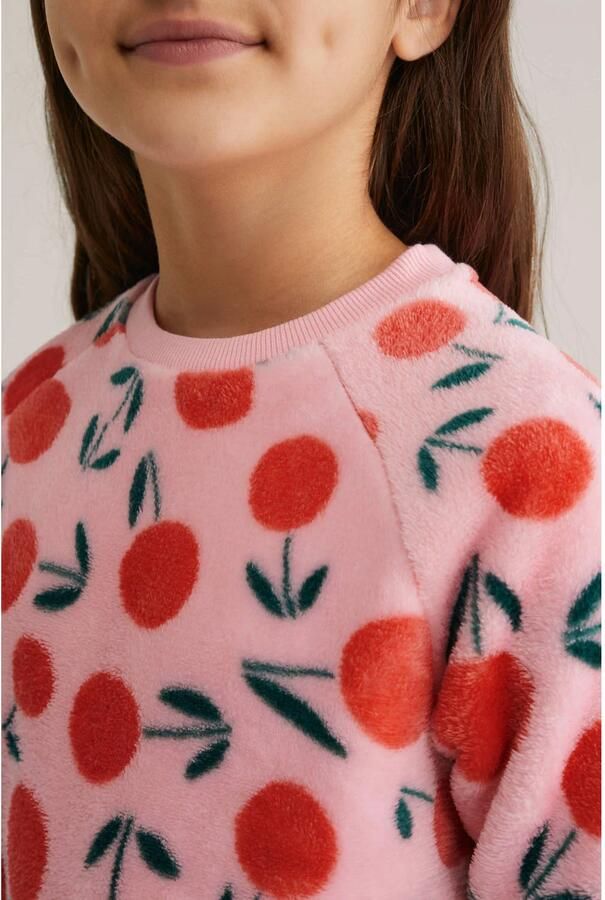 WE Fashion pyjamaset fleece roze - Foto 2