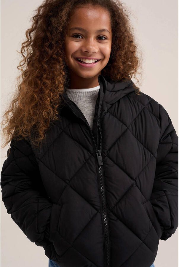 WE Fashion quilted gewatteerde jas zwart - Foto 2