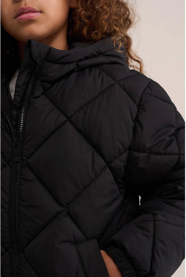 WE Fashion quilted gewatteerde jas zwart - Foto 3