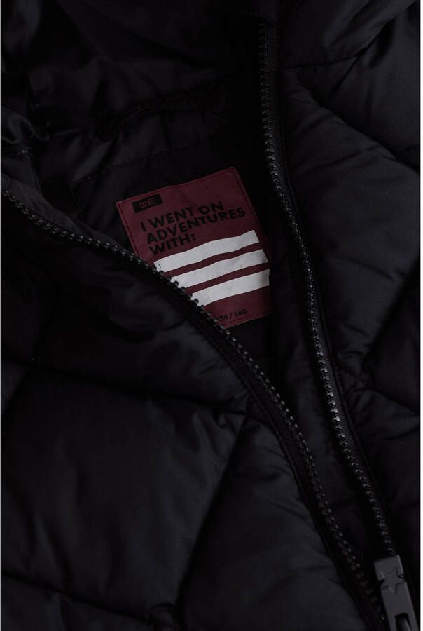 WE Fashion quilted gewatteerde jas zwart - Foto 3