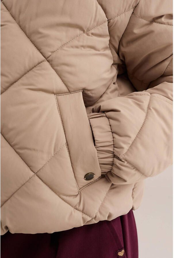 WE Fashion quilted jas beige - Foto 2