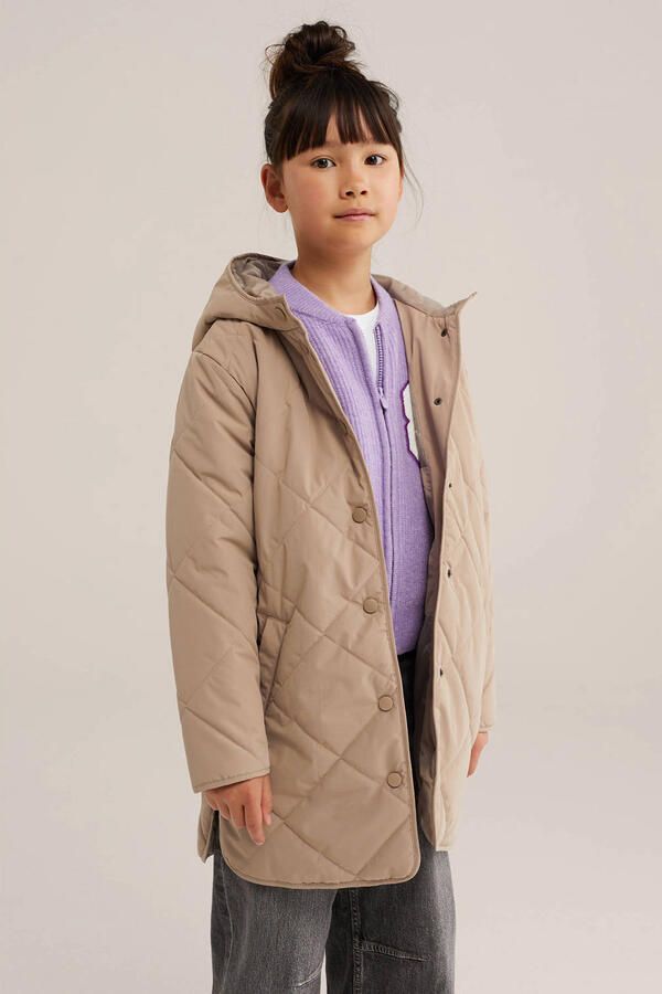 WE Fashion quilted jas beige - Foto 2