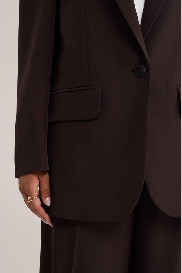 WE Fashion regular blazer donkerbruin - Foto 2