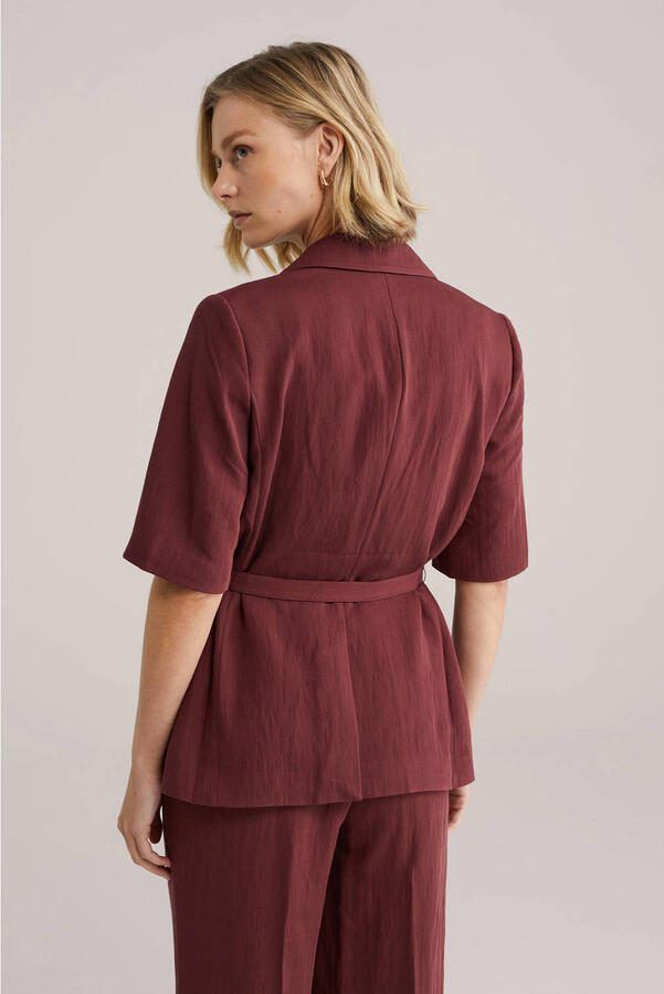 WE Fashion regular blazer donkerrood - Foto 2