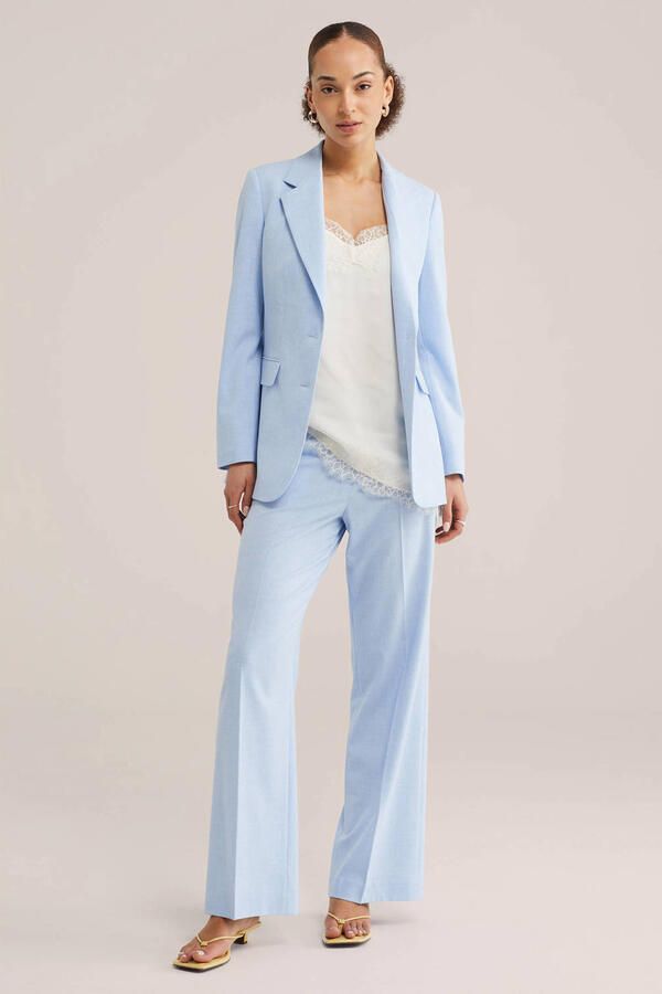 WE Fashion regular blazer lichtblauw - Foto 2