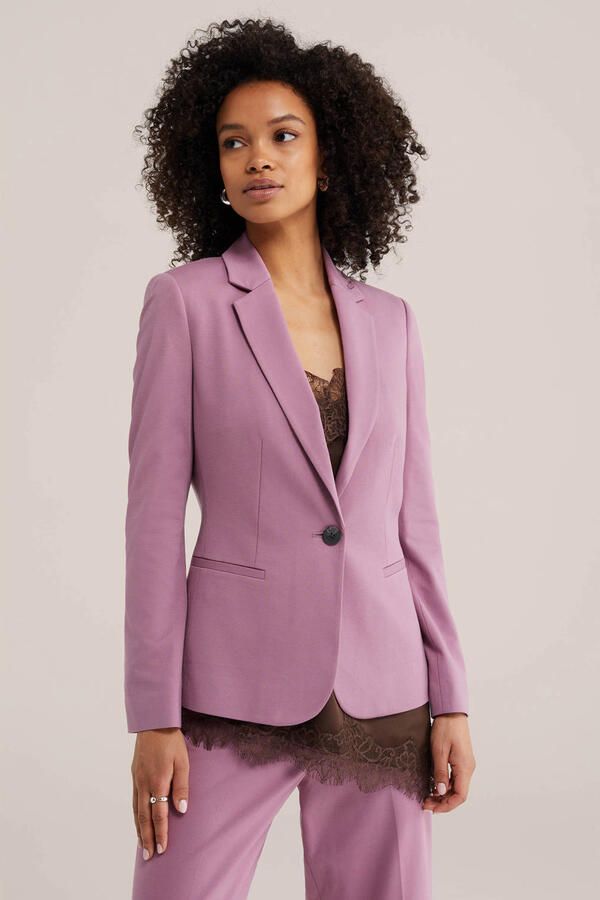 WE Fashion regular blazer lila