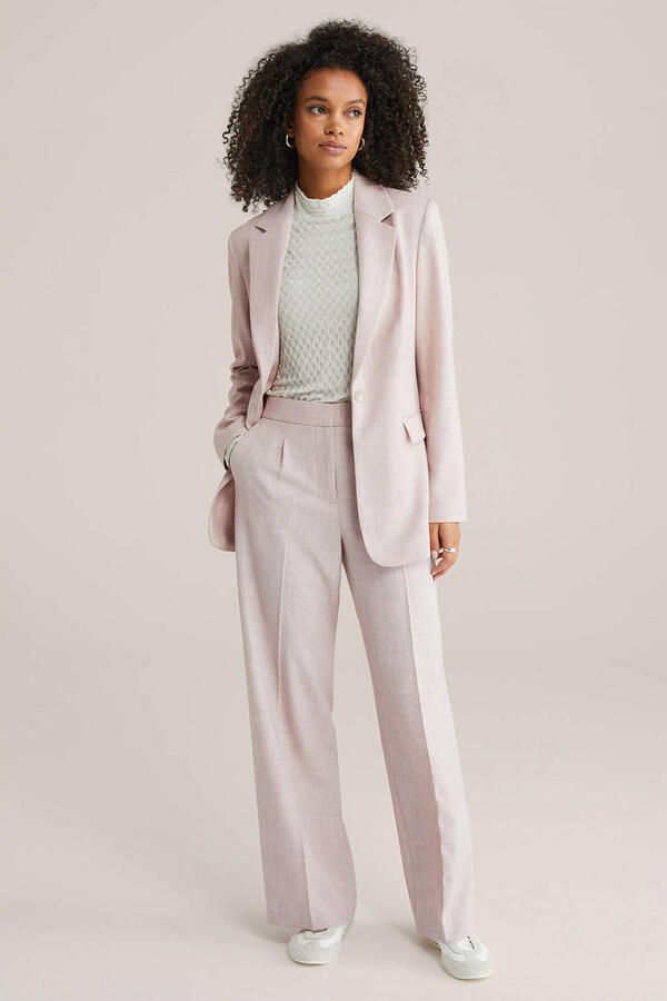 WE Fashion regular blazer oudroze - Foto 3