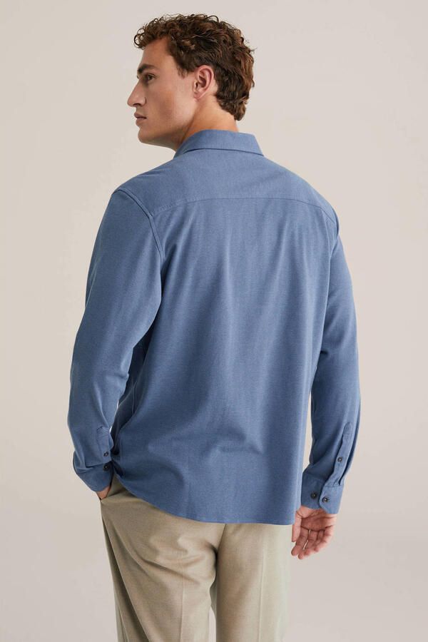 WE Fashion regular casual overhemd blauw - Foto 3