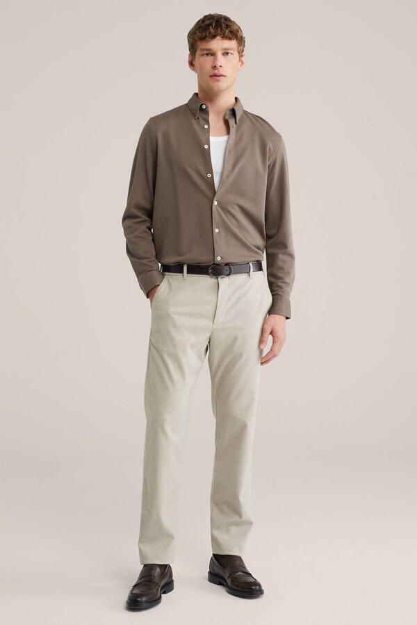 WE Fashion regular casual overhemd bruin - Foto 3