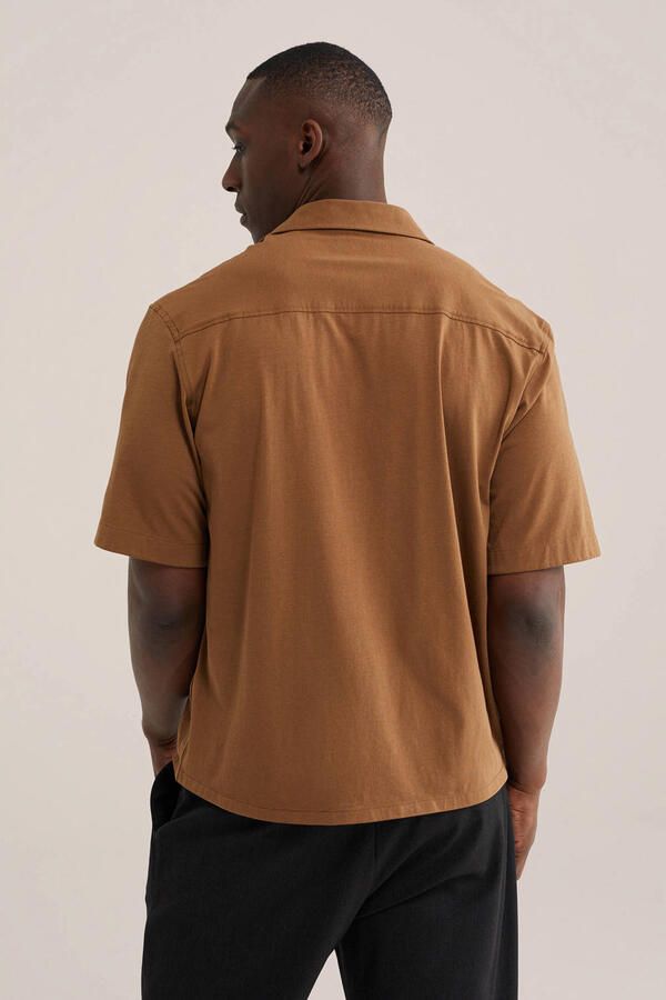 WE Fashion regular casual overhemd bruin - Foto 3