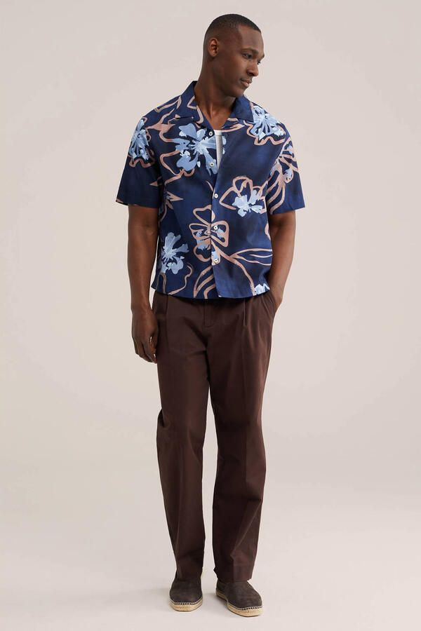 WE Fashion regular casual overhemd donkerblauw - Foto 2