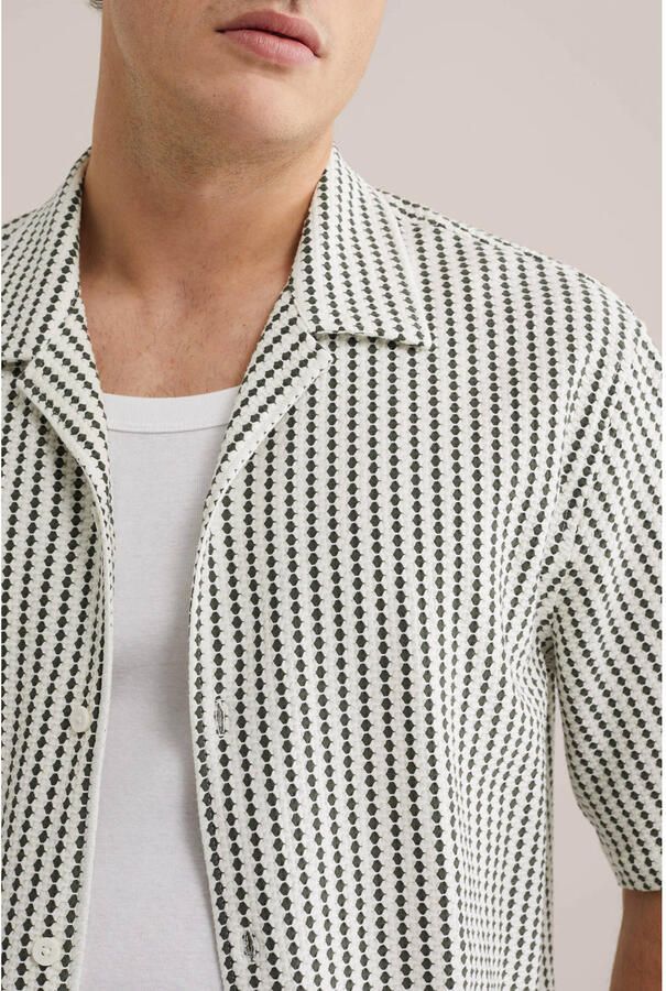 WE Fashion regular casual overhemd gebreid groen - Foto 2
