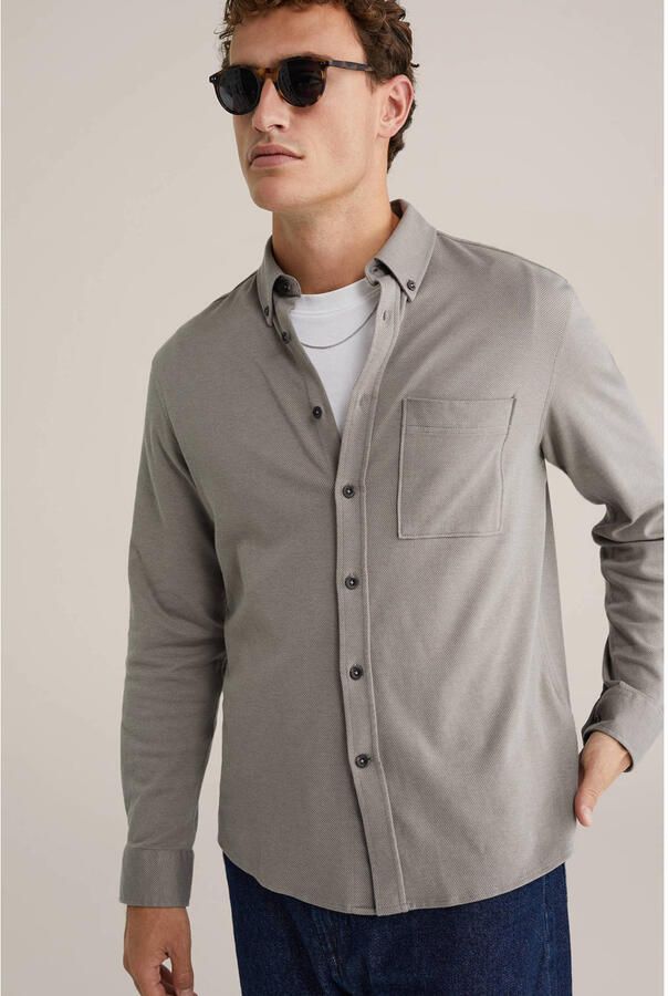 WE Fashion regular casual overhemd grijs - Foto 2