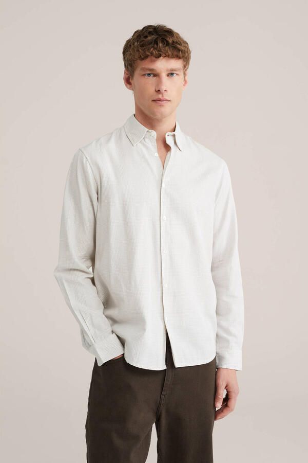 WE Fashion regular casual overhemd grijs