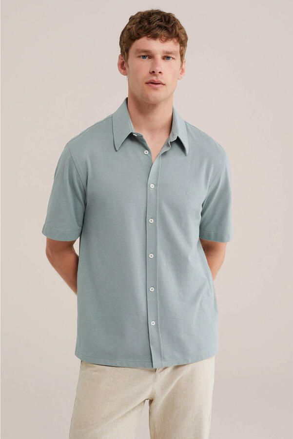 WE Fashion regular casual overhemd groen