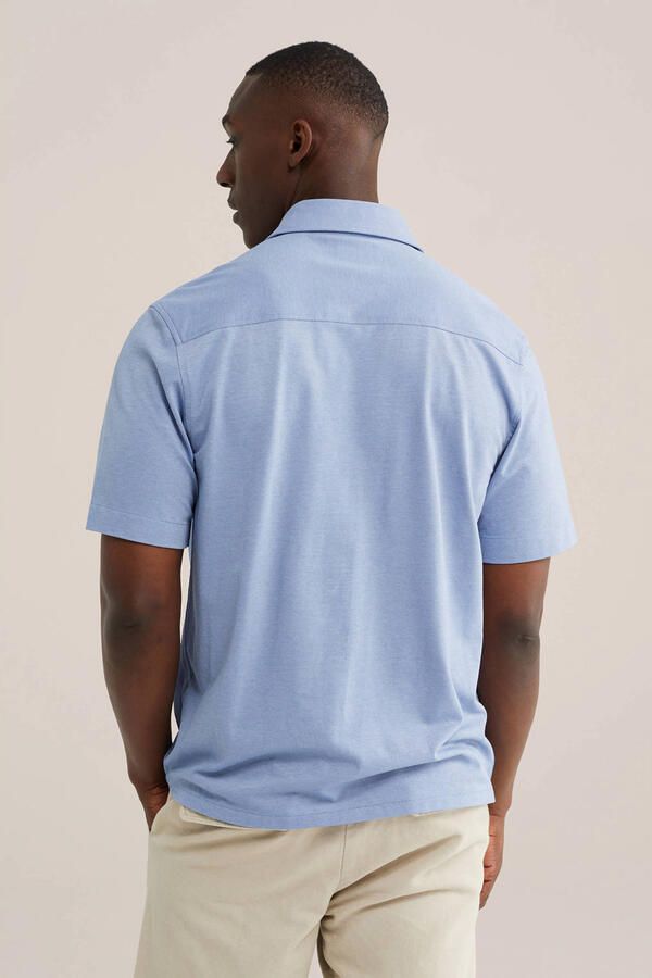 WE Fashion regular casual overhemd lichtblauw - Foto 2