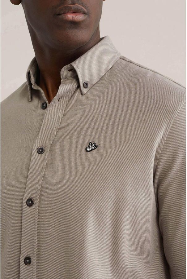 WE Fashion Regular casual overhemd taupe - Foto 2