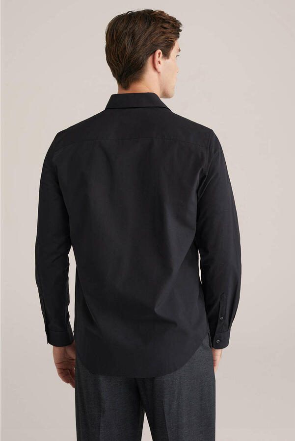 WE Fashion regular casual overhemd zwart - Foto 3