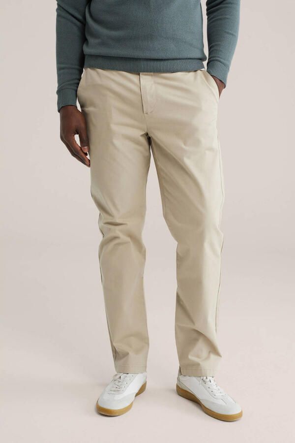 WE Fashion regular chino beige