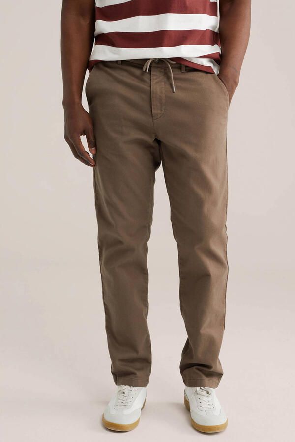 WE Fashion regular chino bruin