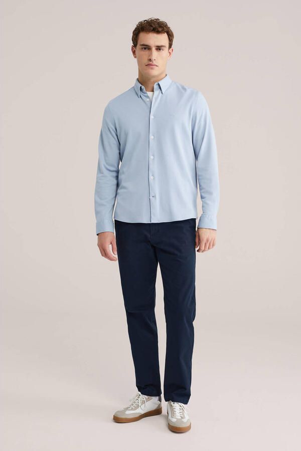 WE Fashion regular chino donkerblauw - Foto 2