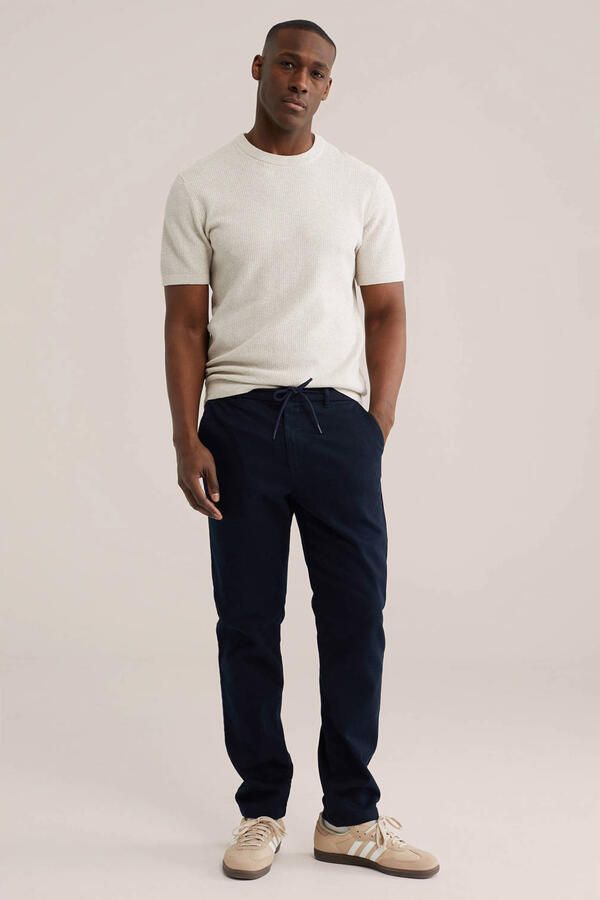 WE Fashion regular chino donkerblauw - Foto 2
