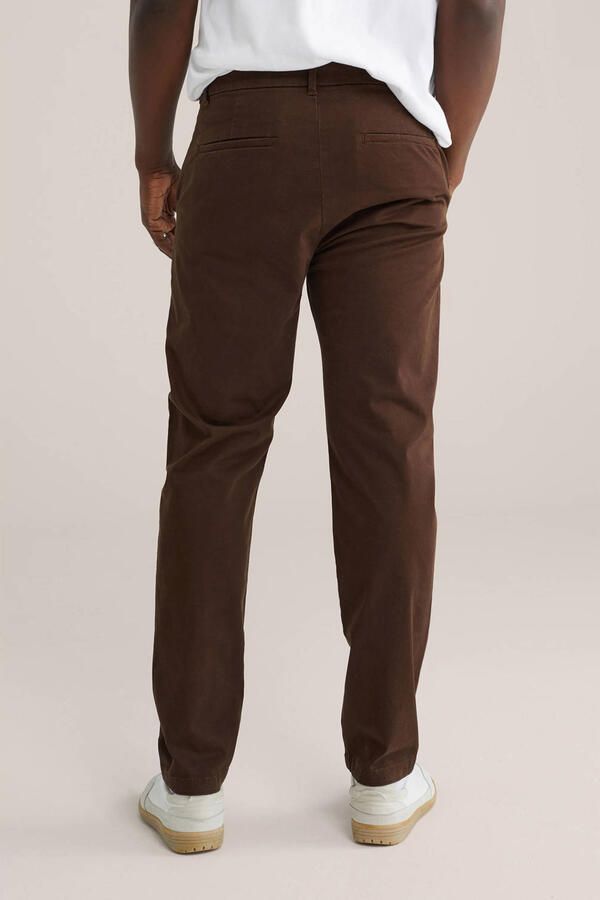 WE Fashion regular chino donkerbruin - Foto 3
