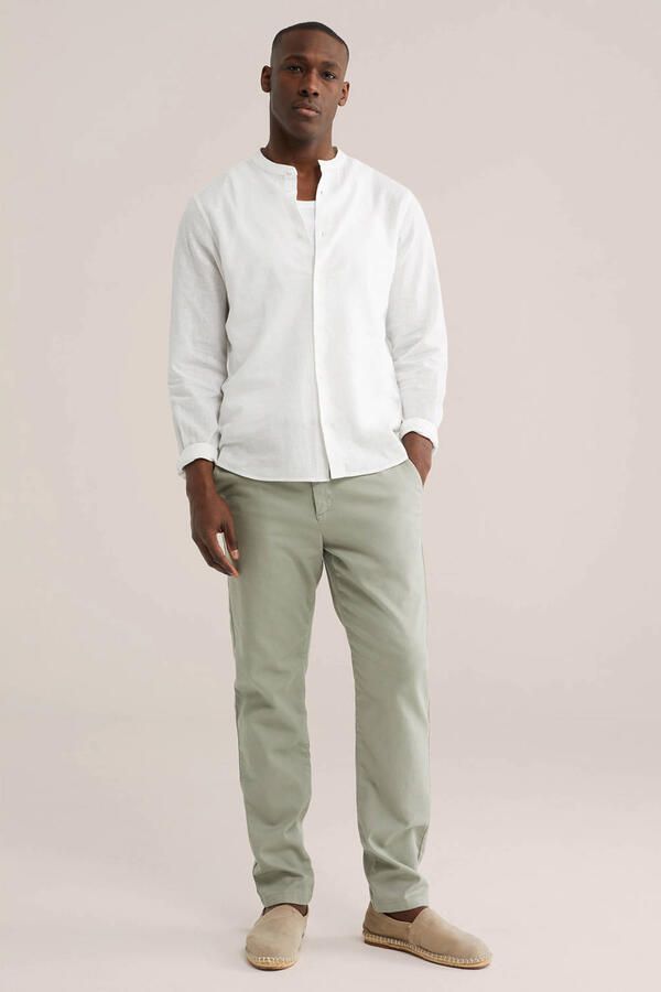 WE Fashion regular chino groen - Foto 2