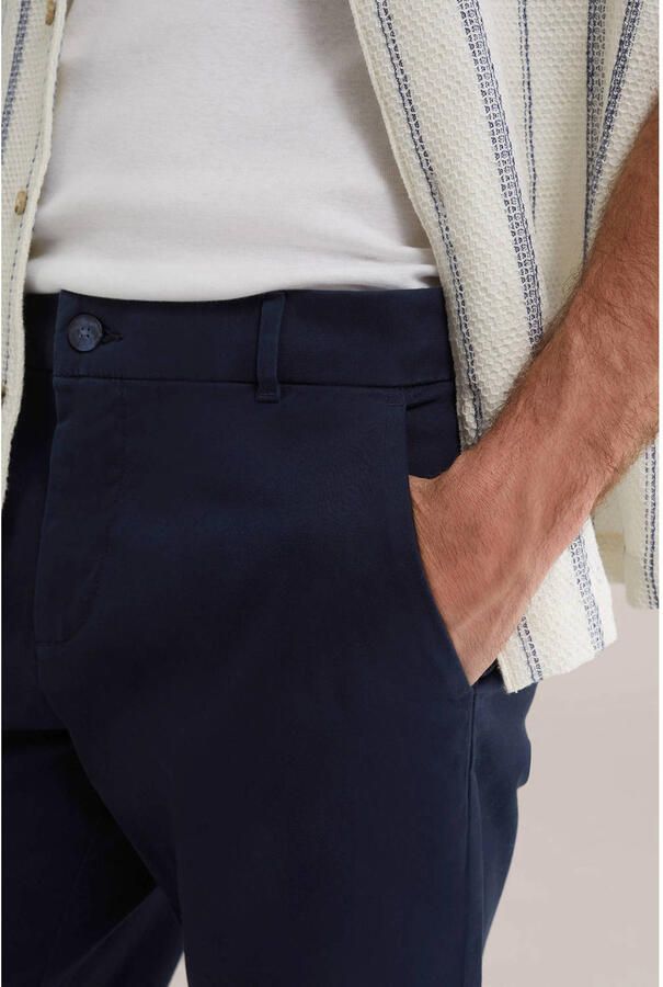 WE Fashion regular chino short donkerblauw - Foto 2