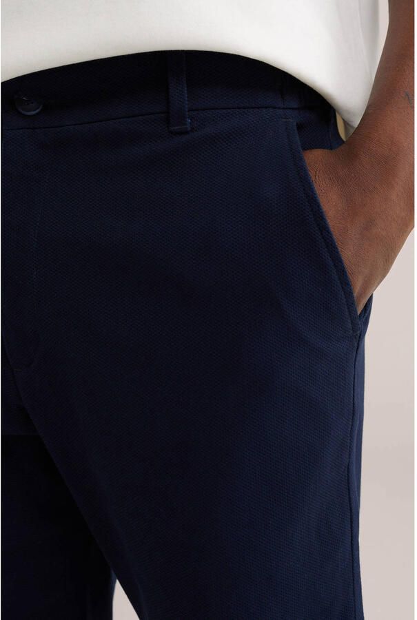 WE Fashion regular chino short donkerblauw - Foto 2
