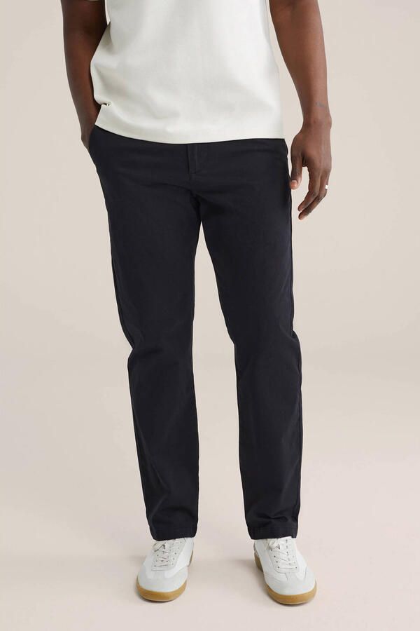 WE Fashion regular chino zwart