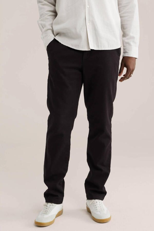 WE Fashion regular chino zwart