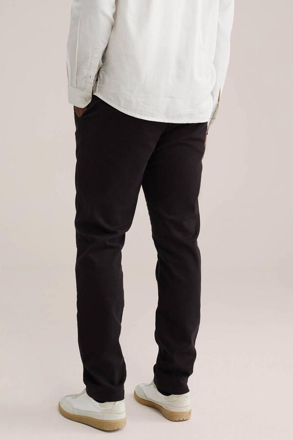 WE Fashion regular chino zwart - Foto 2